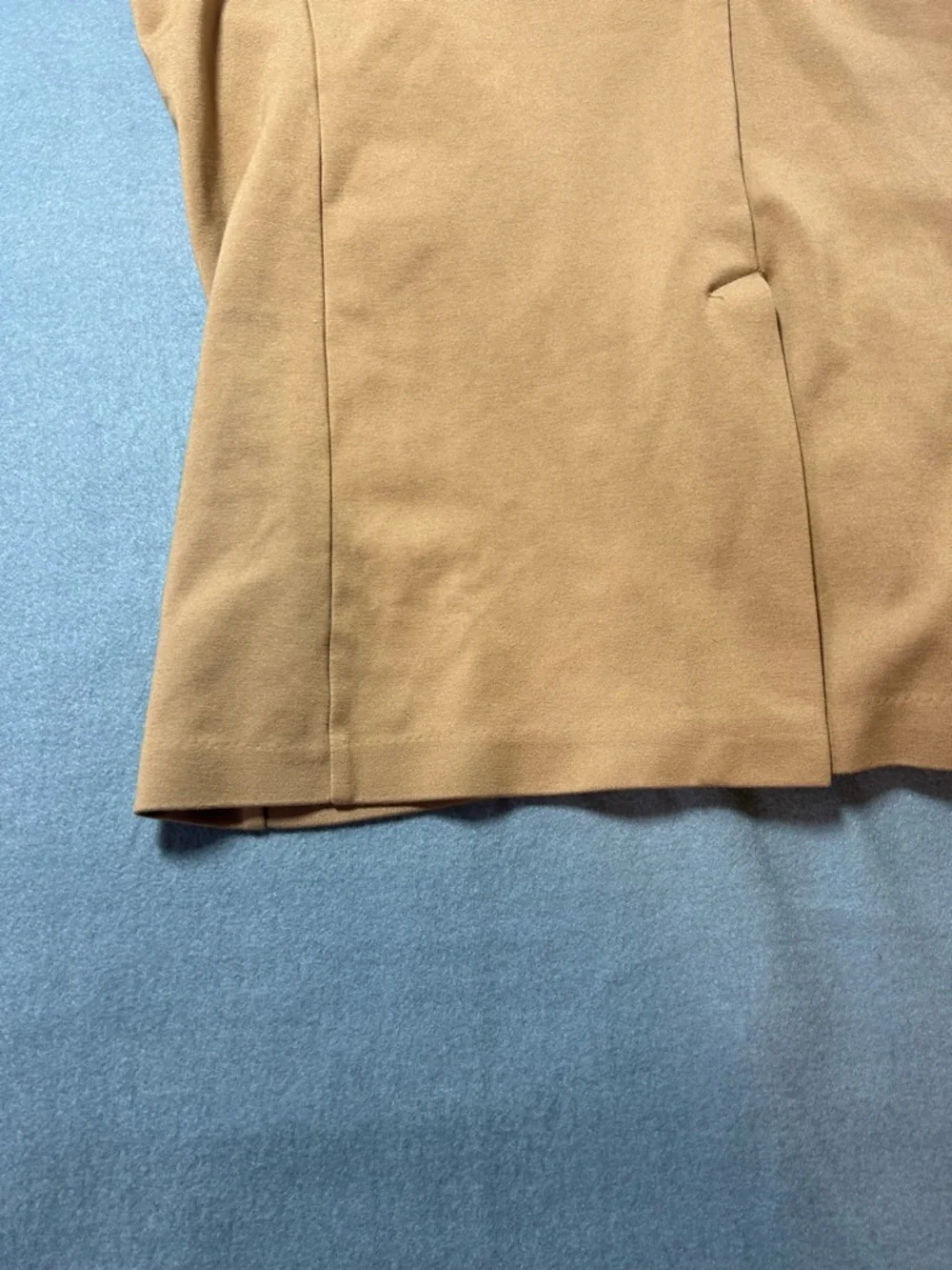 Worthington Tan Double-Breasted Trench Coat - Picture 11 of 14